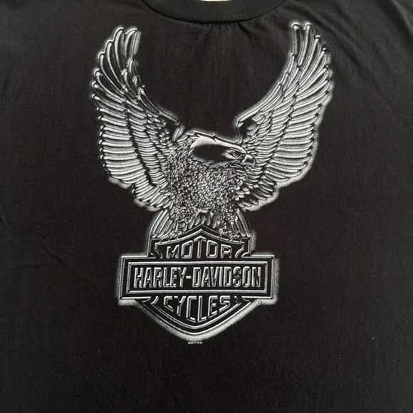 Harley Davidson Shirt Mens XL Two Sided Bourbon Street New Orleans Eagle - Picture 5 of 5